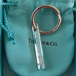 Tiffany & Co. Sterling Silver 1837 Bar Key Ring